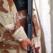 An Iraqi Army Soldier clutches his AK-47 assault rifle