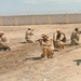 Soldiers set up a secure perimeter during a react-to-contact