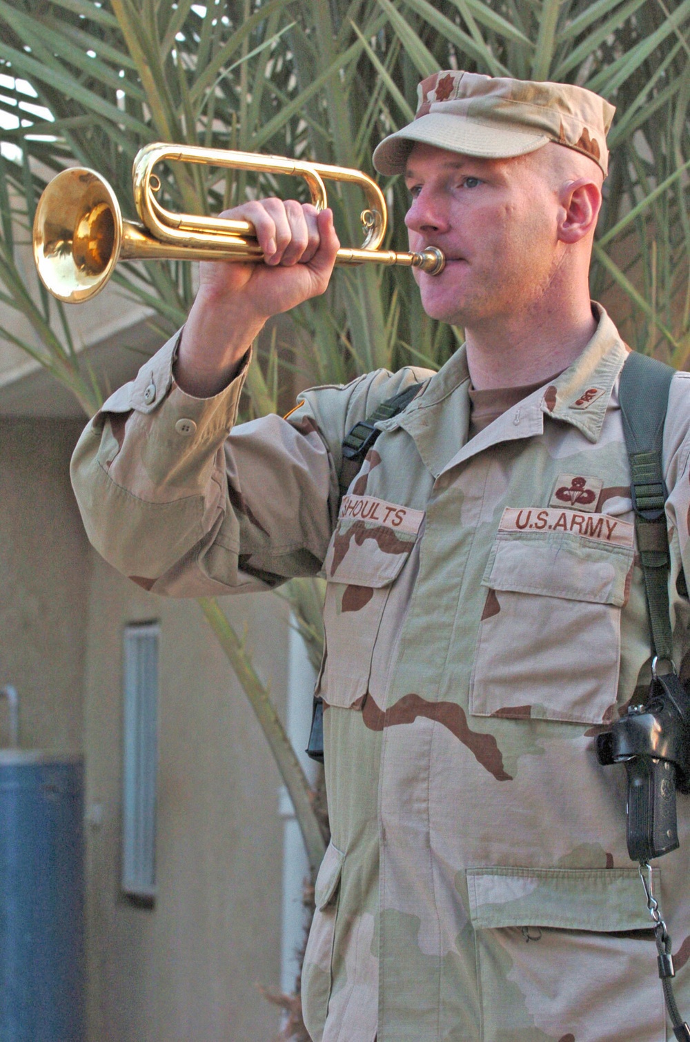 Maj. Shoults carry this particular bugle to a combat zone