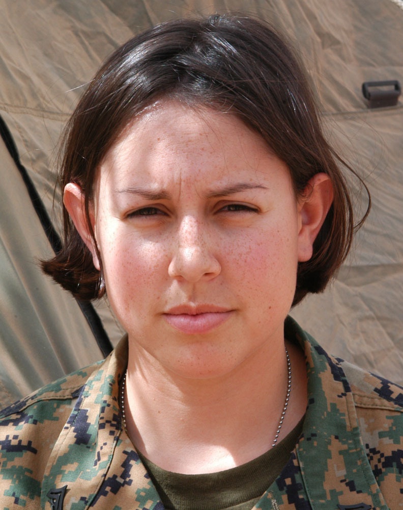 LCpl. Marisa Ferkovich is an Air Control Electrical Operator