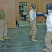 Students at a fencing class, taught by MSgt. Bogosh