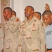 Sgt Maj. Douglas Howard practices with the gospel choir