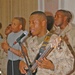 Staff Sgt. Hewitt Ballard practices with the gospel choir