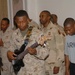 Staff Sgt. Hewitt Ballard practices with gospel choir