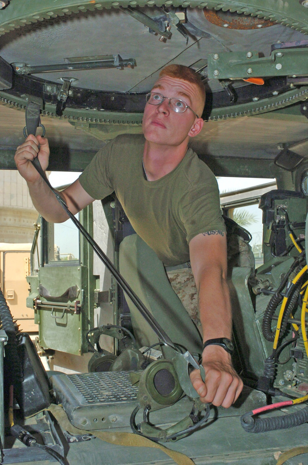 Marine Cpl. Chris PearoMarine Cpl. Chris Pearo conducts a safety check
