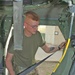 Marine Cpl. Chris Pearo conducts a safety check