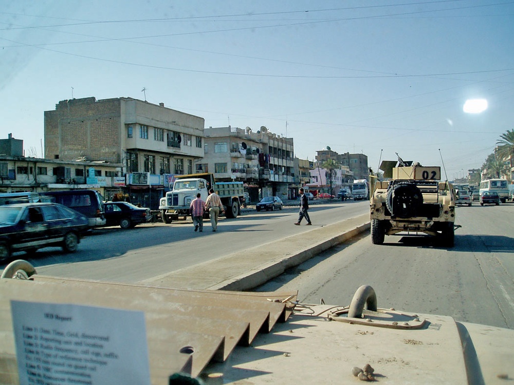 The streets of Zafaraniya, Baghdad, are clear of trash
