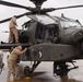 Before a mission, the UH-64D is thoroughly checked