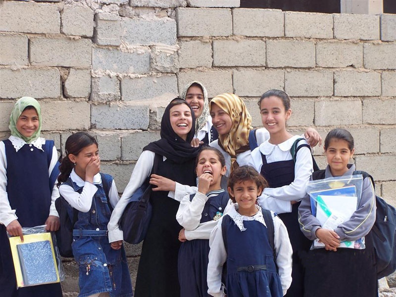 Children at the Nazik Al Malaika Primary School