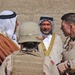 The Sheik shake hands with Lieutennant Colonel Eric Wesley