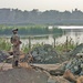 A Soldier looks out over the Tigris River toward Baghdad