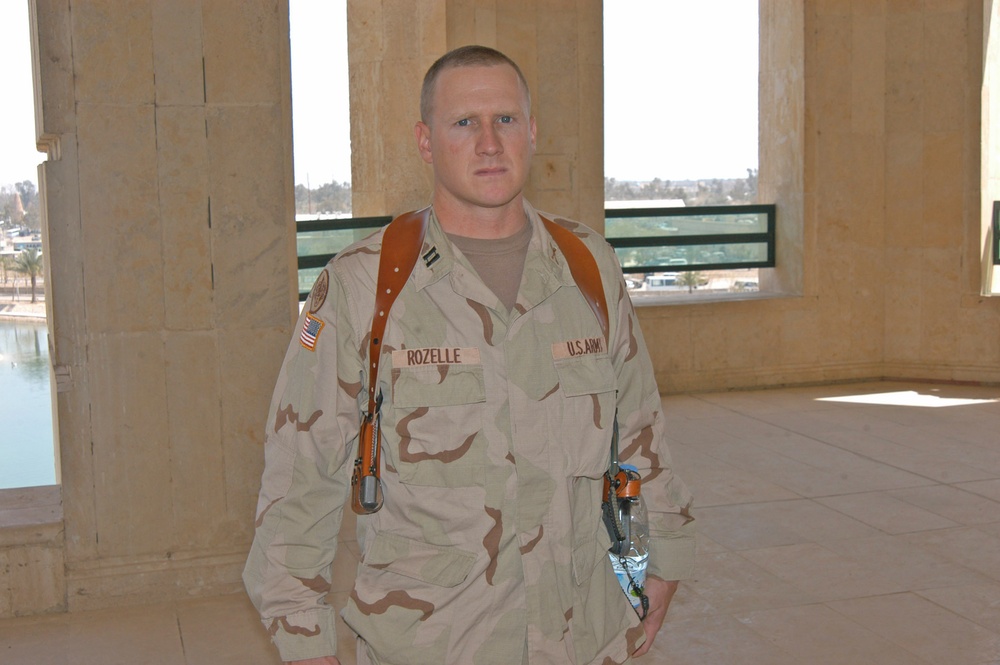 Cpt. Rozelle  is the first amputee to return to a combat zone