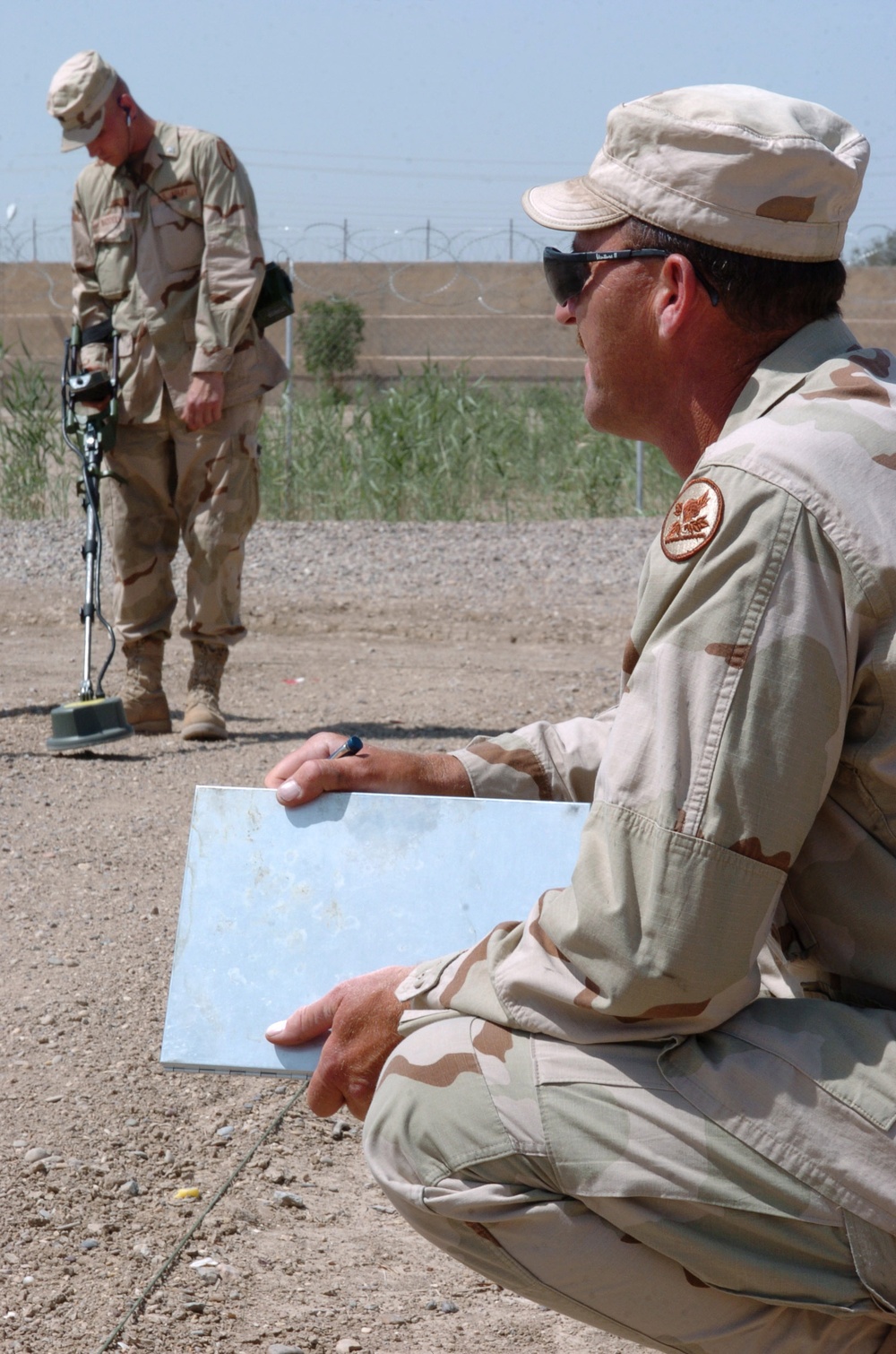 Sgt. Ronald Todd Gates observes a Soldier technique