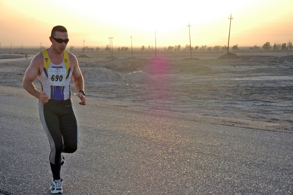 Adrian Leu breaks away from the pack