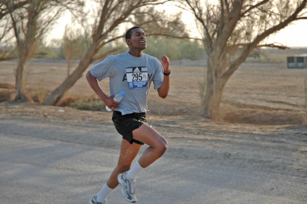 Curtis Watson turns on the speed at the end of the first leg