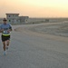 Luis A. Soto makes his way up the hill