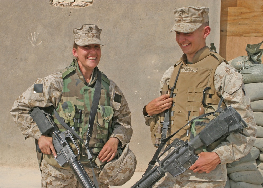 Lance Cpl. Scott Eberle and his sister Cpl. Nicole Eberle