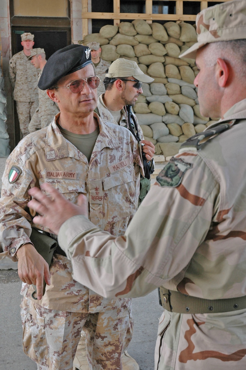 Maj. Gen. Marioli discusses the mission of the Azerbijan Company