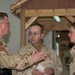 Maj. Gen. Shellito discuss the logistics of their mission
