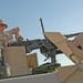 Sgt. Brian Jones checks a .50-calibur machine gun