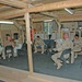 Soldiers try the first batch of iced coffee made