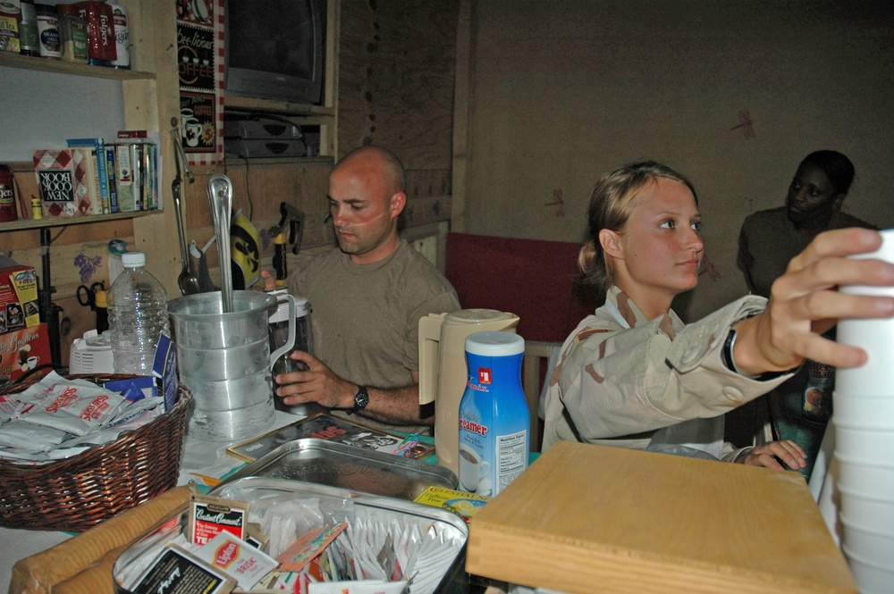 SFC Weiss prepares to blend the first-ever batch of iced coffee