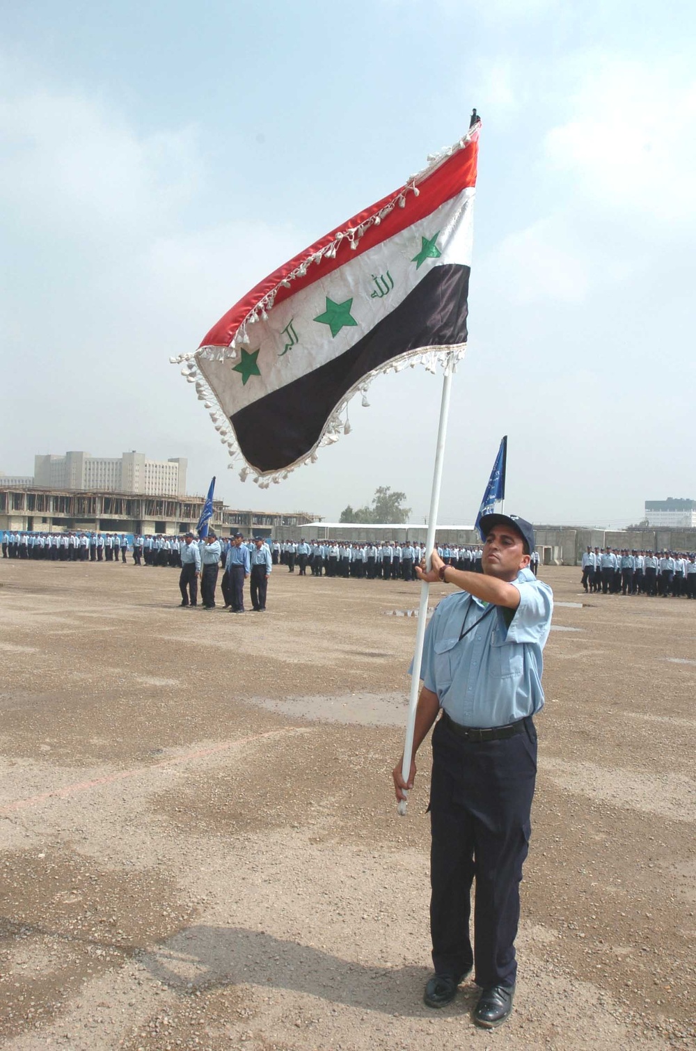 The Iraqi colors fly as 930 IPs celebrate