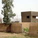 The courtyard where Soldiers were receiving gunfire