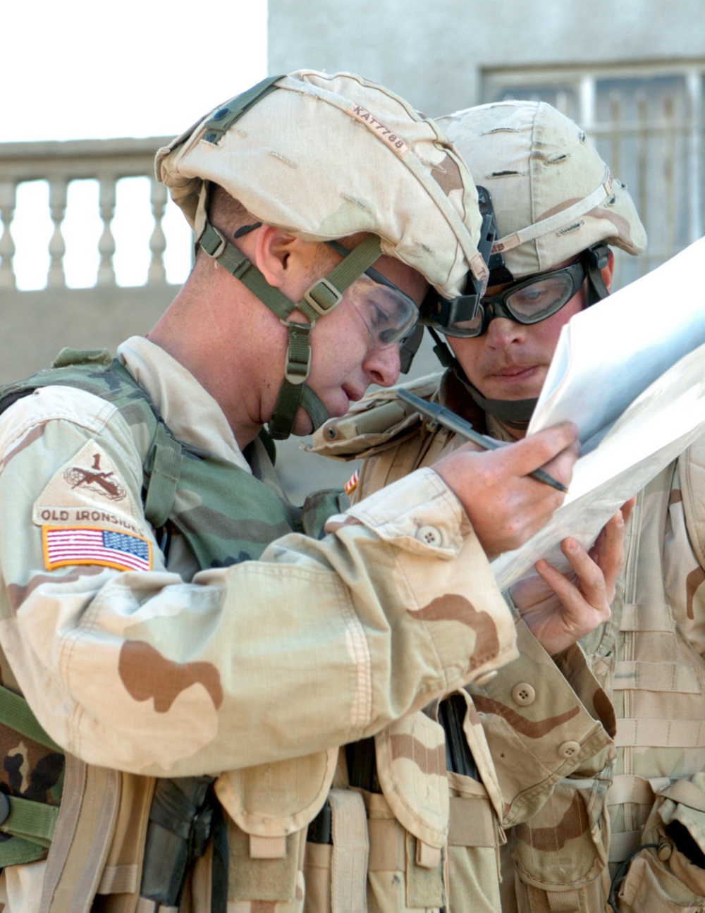 sgt and lt with list of houses to be searched