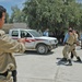 Iraqi police officers train on searching vehicles