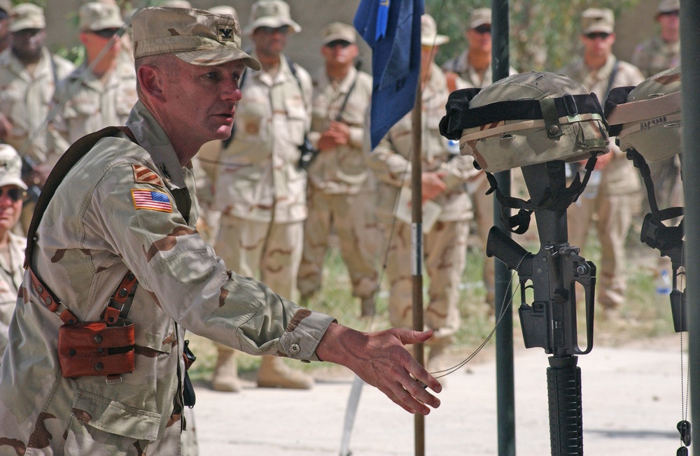 Col. Cardon says goodbye to two Vanguard Soldiers