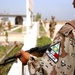 A Soldier proudly wears his unit shoulder patch on patrol