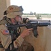 Pfc. Mitch Shelton keeps an eye on MSR Tampa