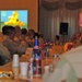 EOD servicemembers watch a slide show