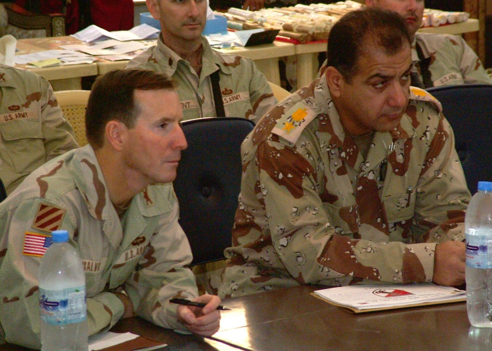 Col. Joseph Disalvo and Lt. Col. Karben Qussay