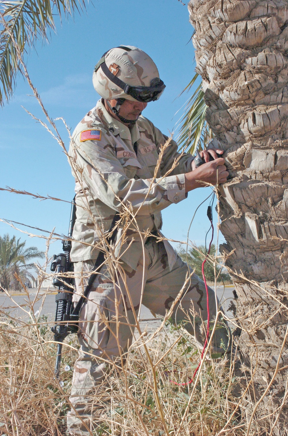 Staff Sgt. Jorge Cisneros prepares to teach a class