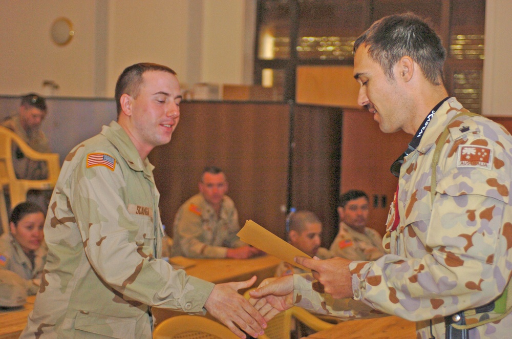 Australian Army Maj. Allan Hollink officer-in-charge