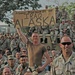 An Alaskan infantryman shows his state pride