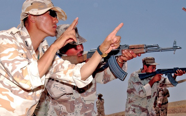 Special Forces and ROK Army training Iraqi Soldiers