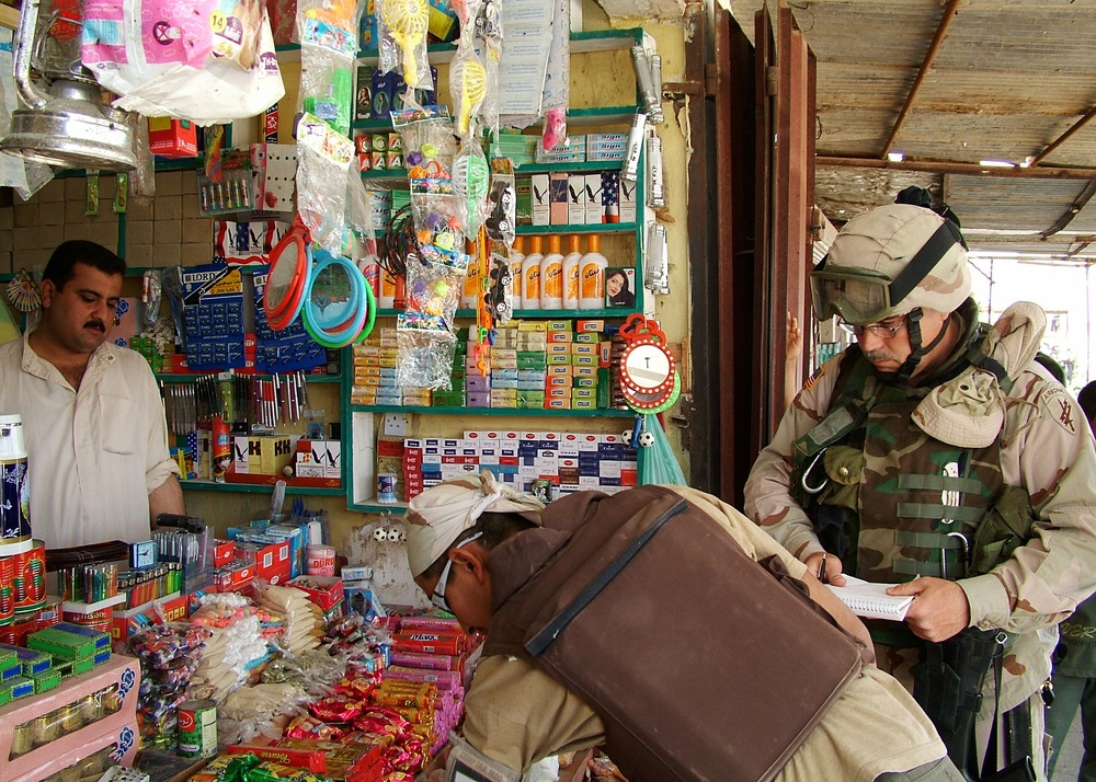 Capt. Mark Jeffery conducts an economic survey