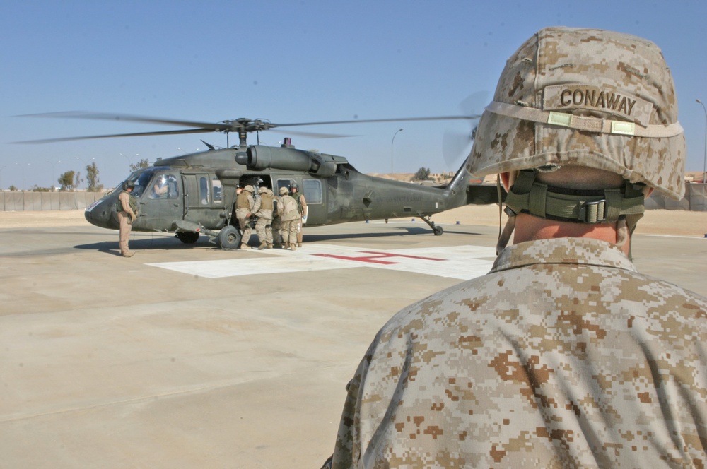 Chief Petty Officer Jeff A. Conaway carefully watches