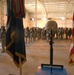 Soldiers file past a memorial of Pfc. Wesley R. Riggs