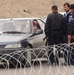 An Iraqi policeman checke the identification