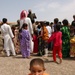 An Iraqi boy takes a moment to rest after getting cookies