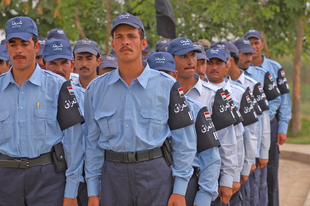 IP recruits prepare to march toward the graduation