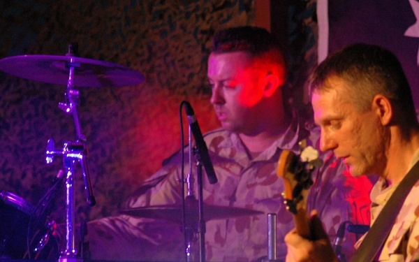 Cpl. O Toole and Bassist Broberg lay down a rif