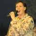Lead singer Deb Cotton from the Australian Army Band