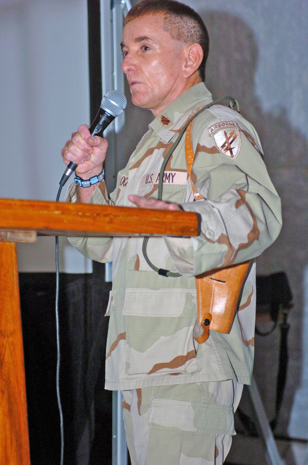 Lt. Col. Robert A. Bullock Jr., performs (On this day)