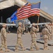 Combat Color Guard for the change of command