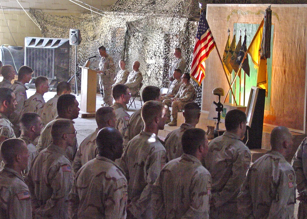 Task Force 2-70 honor Sgt. Kenneth J. Schall